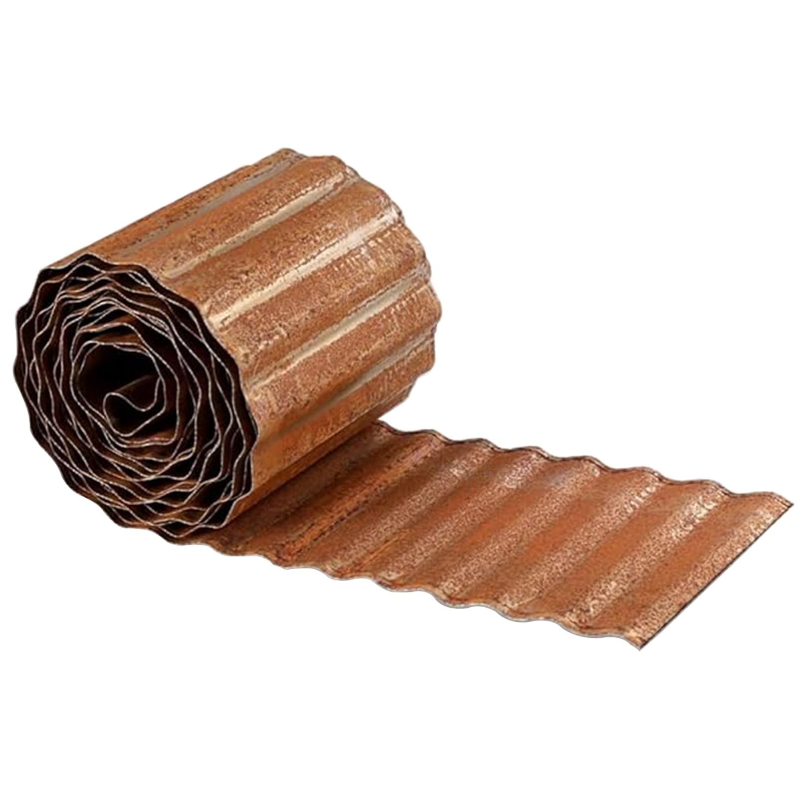 HUIMO Metal Lawn Edging Border 6in x 20ft - Corrugated Galvanized Heavy Duty Steel Garden Edge, Flexible DIY Landscape Border for Trees, Flower Beds, Potted Plants & Outdoor Yard