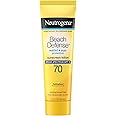 Neutrogena Beach Defense Water Resistant Sunscreen Body Lotion with Broad Spectrum SPF 70, Oil-Free, PABA-Free & Fast-Absorbing, Oxybenzone-Free, Travel Size, 1 oz, 48 Pack