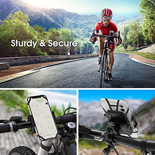 Bike Phone Mount, LSJX Universal Adjustable Motorcycle Mountain Bicycle Handlebar Cell Phone