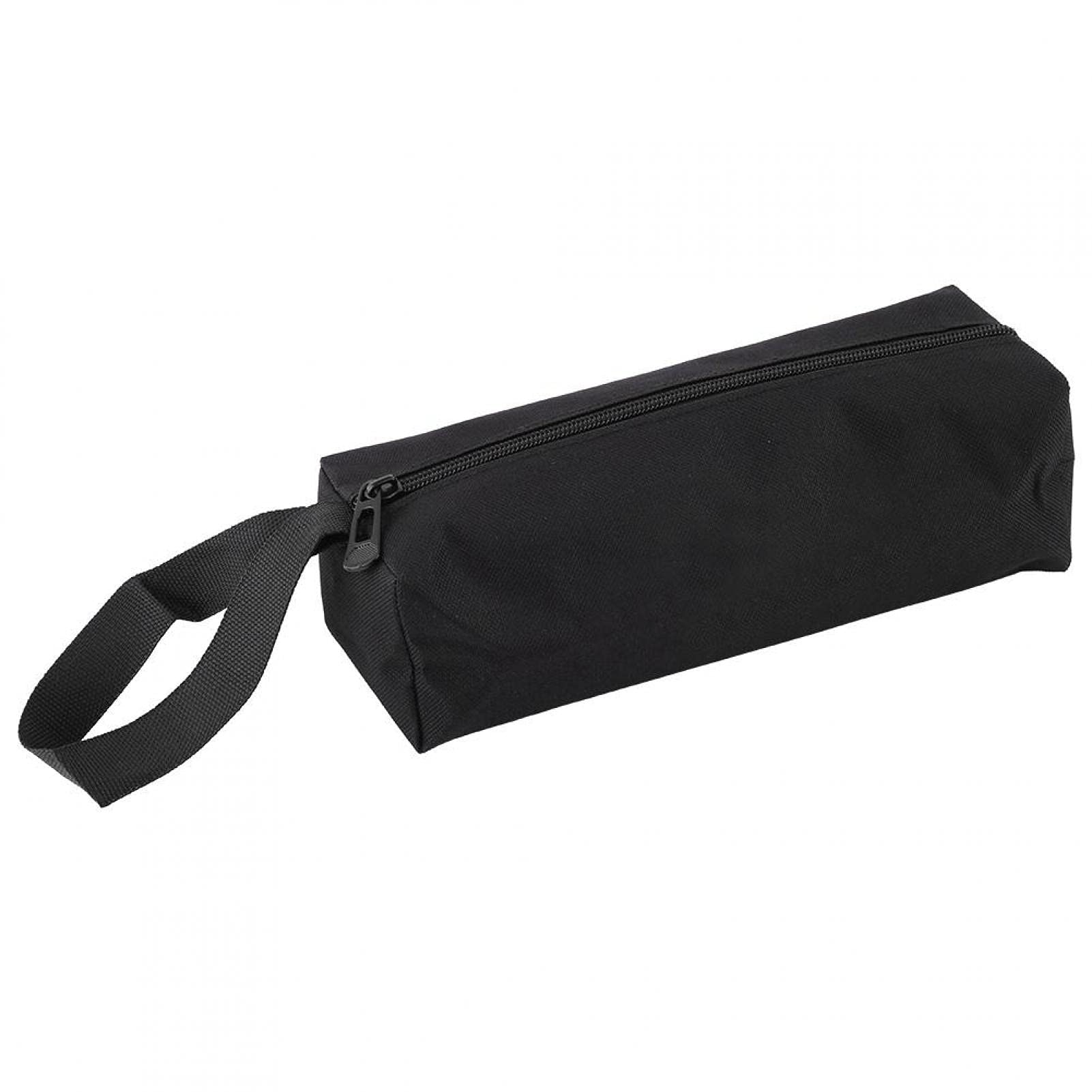 Tool Zipper Pouches, Akozon Waterproof Electrician Tool bag Protable Small Hand-held Tool Holder Pocket Storage Bag (Black)