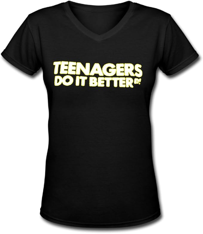 JCPenney Slim Fit Vneck Tee Shirt Shortsleeve For Girls at Amazon Women’s Clothing store