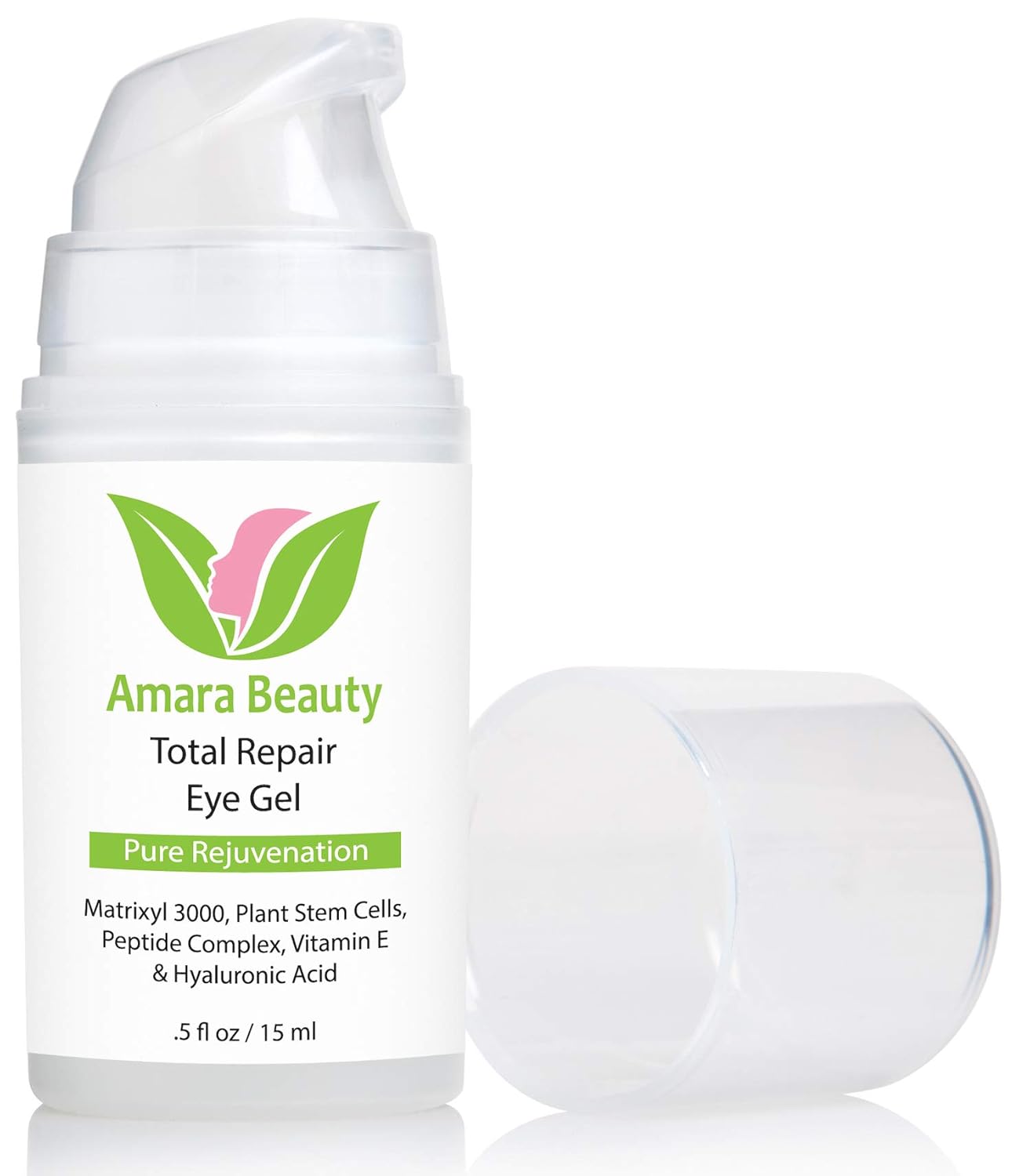 Eye Cream Gel for Dark Circles and Puffiness with Peptides & Hyaluronic Acid.5 fl. oz.: Beauty
