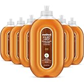 method Hardwood Floor Cleaner, Squirt + Mop Design, Almond, 25 oz, 6 Pack | One Stop Clean, No Rinsing Required, Nozzle Spray Covers Floor in Fewer Sweeps, For Sealed Hardwood and Laminate Floors
