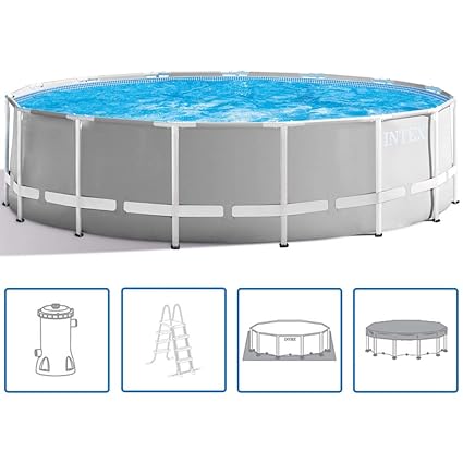 Intex Piscine Prism Frame 457x122 Cm Hors Sol Jardin