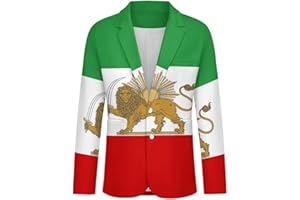 GOYMFKM Blazer for Men Two Button Notched Lapel Suit Jacket Casual Party Business Jackets Sports Coats Slim Fit Lightw