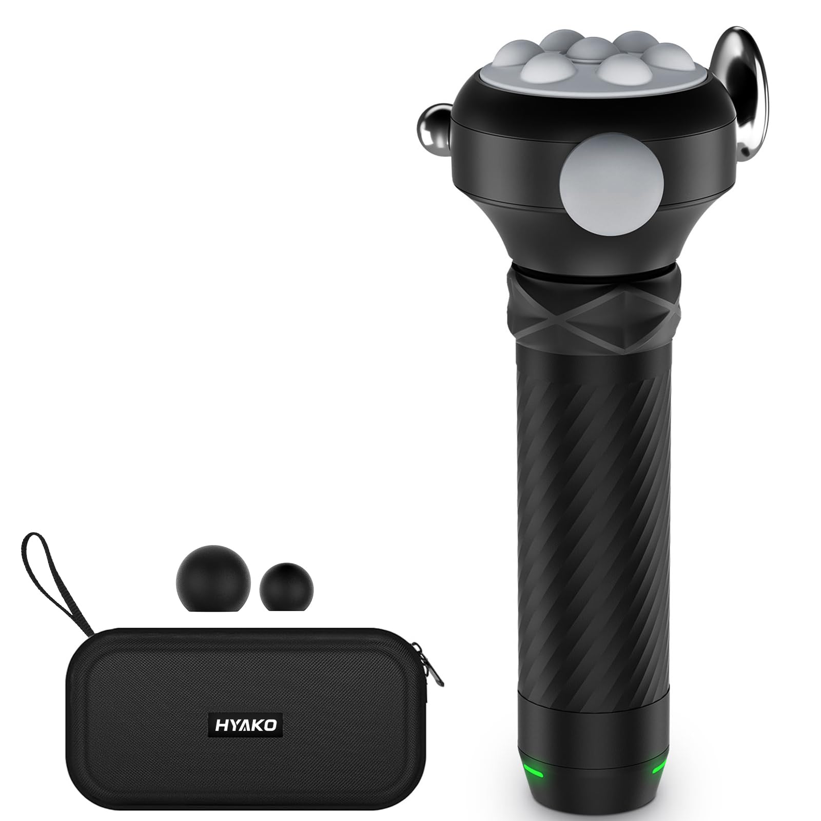 Photo 1 of HYAKO Pro Max Therapy Massager - 6500 RPM Pro-Grade Deep Tissue Vibration for Full Body Pain Relief & Fascia Release | for Large Muscles & Sensitive Areas | Handheld Portable Massage Gun (Grey)