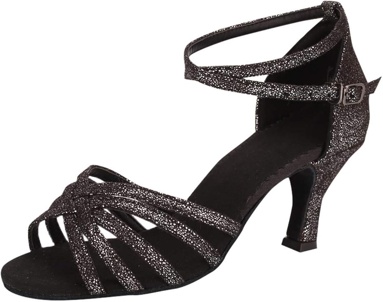 wide fit low heel black sandals