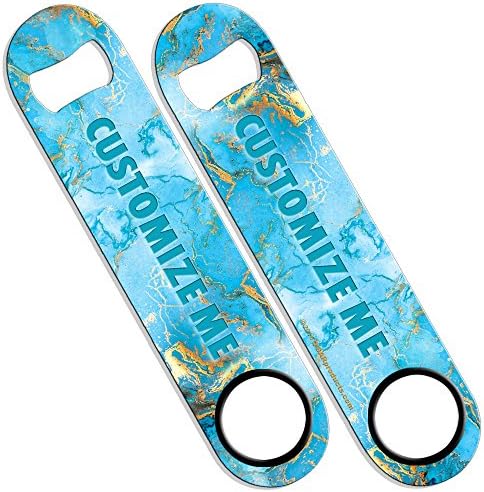 BarConic Customizeable Speed Bottle Opener - Turquoise Marble