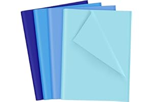 NEBURORA 108Sheets Blue Gift Wrap Paper Graduation Tissue Paper Bulk Wrap Tissue for Easter Birthday Wedding Christmas Holida