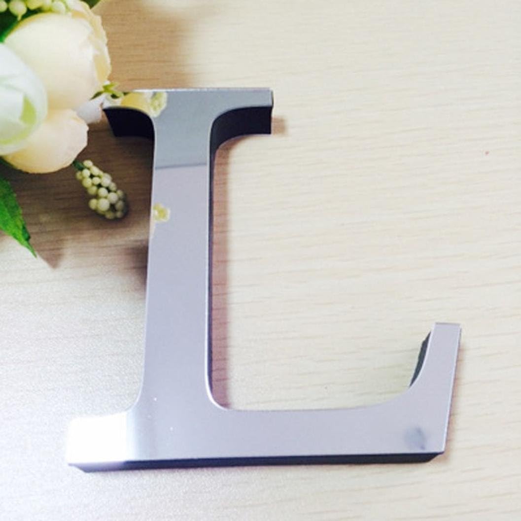 Best 3D Mirror Wall Sticker Letters Diy Art Mural Home Room Decor Acrylic