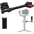 HAFOKO RS4 Gimbal Monitor Mount RS3 Phone Mount Extension Handle Metal with 1/4" Cold Shoe Phone Mount Compatible for DJI RS4/RS4 PRO/Ronin S3 /RS3 PRO/Ronin S3 Mini/RS2/RSC2 Gimbal Stabilize