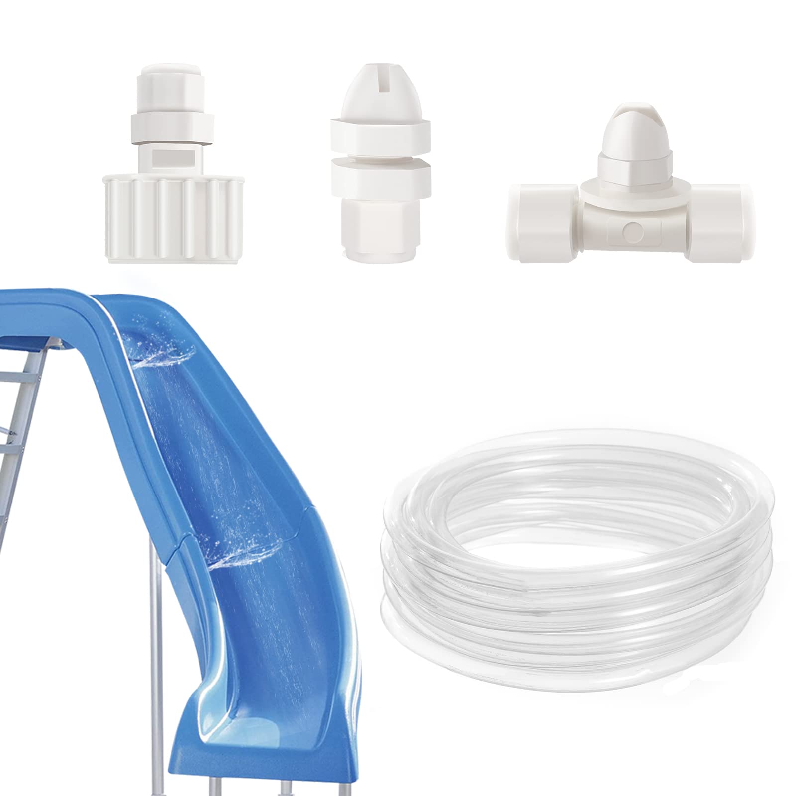 Photo 1 of ***Partial set****
Pool Slide Water Tubing Kit, Inground Pool Slide Hose Kit, Sprayer/Spray Kit for Swimming Pool Slide(Whole Set)