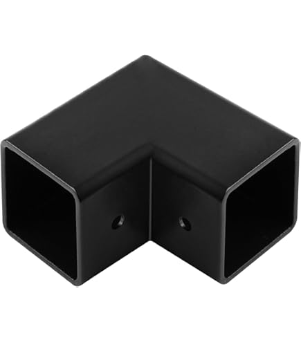 10 Pcs Square Tube Coupler,ULIFESTAR Slip Square Tube Connector,Galvanized Square Tube Fittings,1mm/0.04''Thick Square Tubing Joints For Square Pipe (20 * 30mm/0.78 * 1.18"-2 Way Tube - View #12