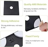 UFURMATE Plastic Square Cable Hole Covers 16mm Self-Adhesive 2Pcs Black view 4