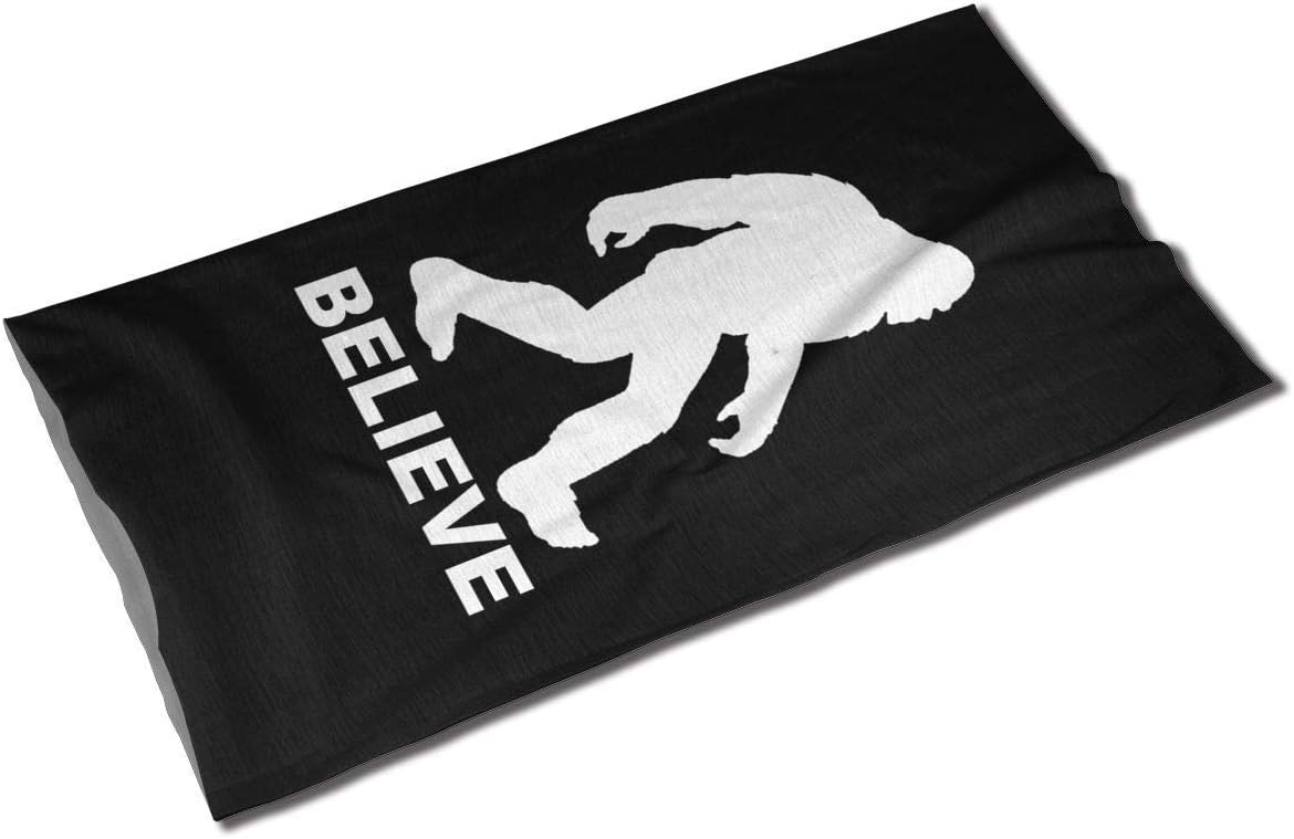 Bigfoot Sasquatch Believe Unisex Outdoor Sport Scarf Headbands Bandana Mask Neck Gaiter Head Wrap Sweatband Headwear