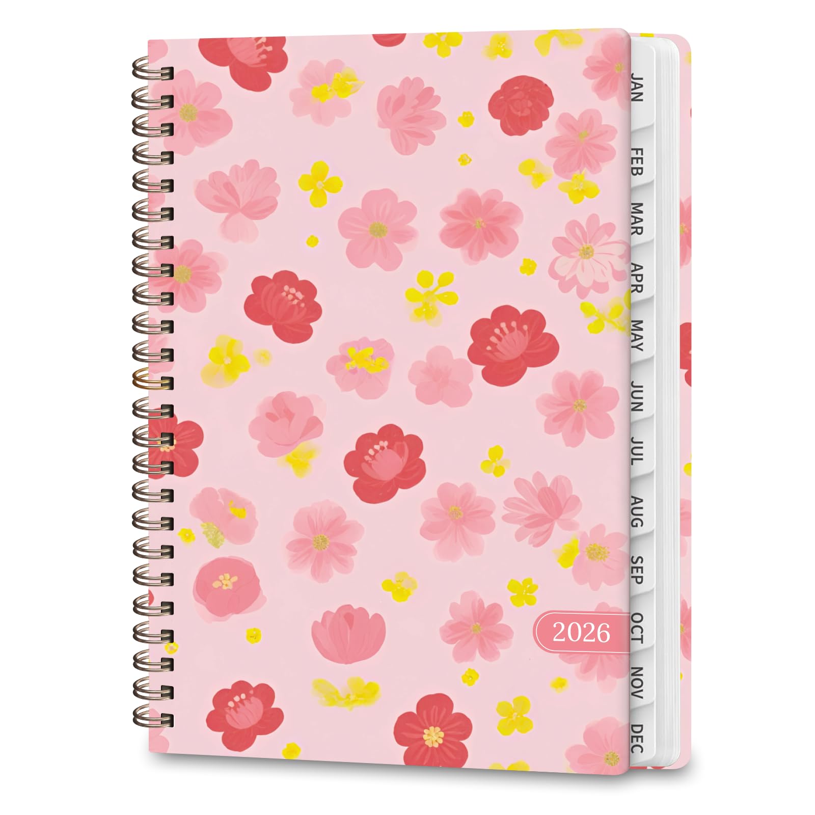 Photo 1 of +2 PCS 2026 Planner, Weekly and Monthly Calendar Planning Book, Jan 2026 - Dec 2026, Academic Agenda Planner for School Supplies and Office Desk Accessories - A5 (6.3" x 8.5")