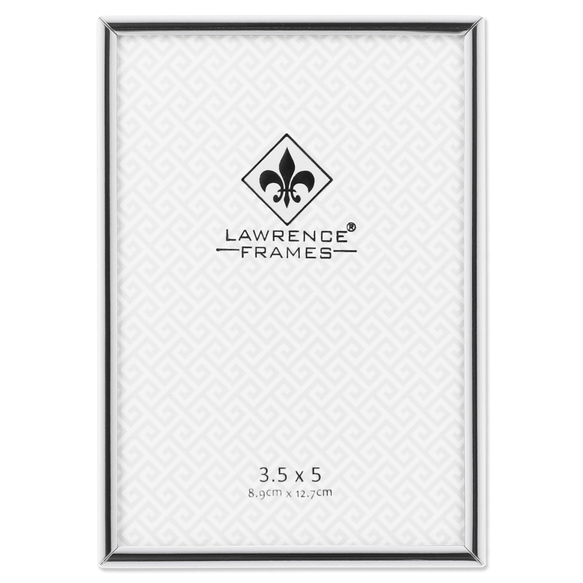 Lawrence Frames Simply Metal Picture Frame, Silver, 3.5x5 — image 1