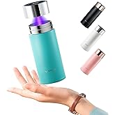Vsitoo Smart self cleaning Insulated Water Bottle, 8.5oz Stainless Steel Vacuum Flask, AI Self-Clean, 30-Day Battery Life, BPA-Free, Magnetic Charging, Portable Travel Mug Gifts for Men Women, Blue