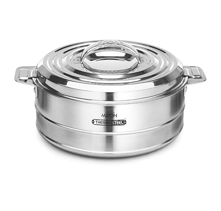 Milton Thermosteel Stainless Steel Fortuner Casserole,2500ml