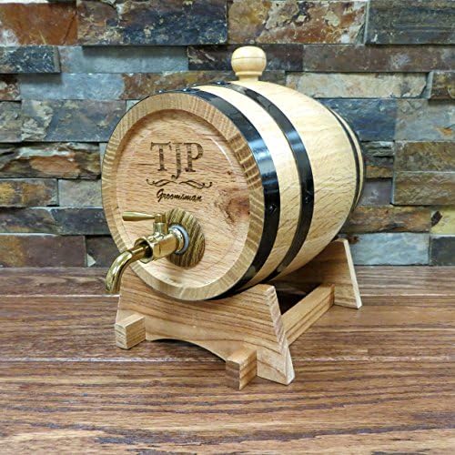 Personalized 1.5 liter Whiskey Barrel - Groomsmen Gift- Best Man- Groom- Wedding- Anniversary- Housewarming - Groomsman