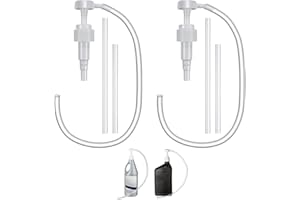 STANDWME 2PCS 5cc Hand Pump Transfers Gear Oil - Oil Pump for Standard Quart Bottles- Fluid Transfer Pump for Lower Unit Gear Oil - 5cc per Pump for Oil Change