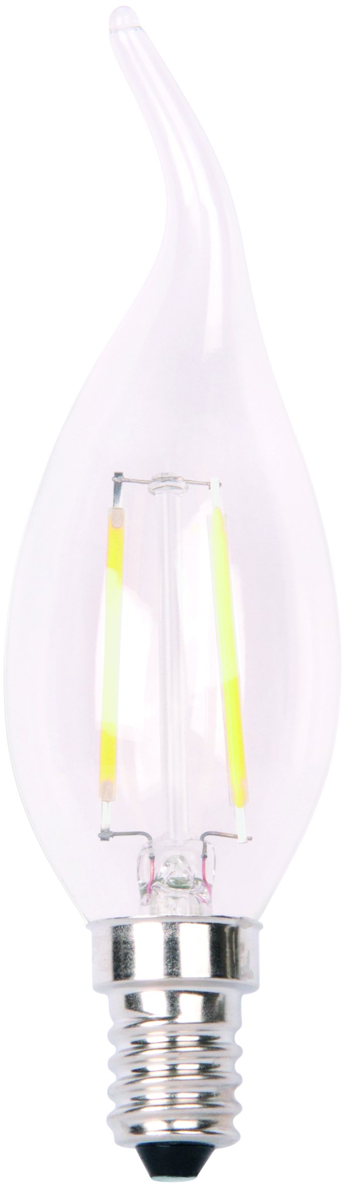 XQ-lite XQ1563 Retro Filament LED Bulb – Candle - SES/E14 – 4 W – Warm white light - Dimmable