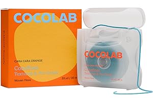 Cocofloss Woven Dental Floss, Dentist-Designed Oral Care, Orange Scent, Waxed, Expanding, Kid-Friendly String Floss with Coconut Oil, 1 Spool (33 yd)