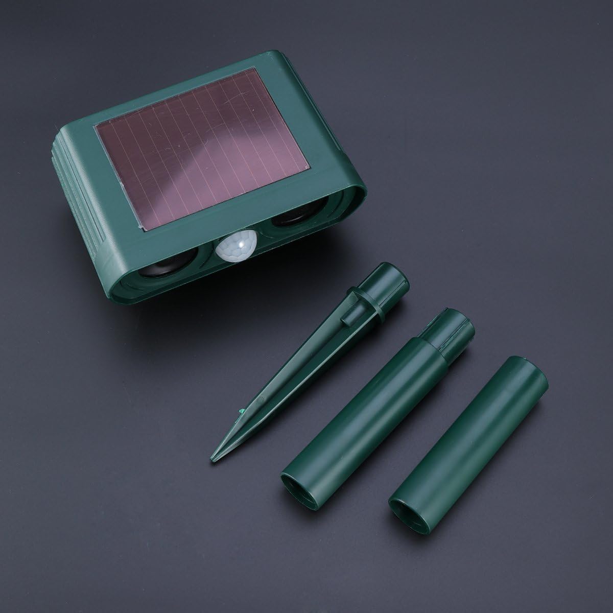 verde LEDMOMO Repelente de animales ultrasónico solar Impermeable Repelente de animales al aire