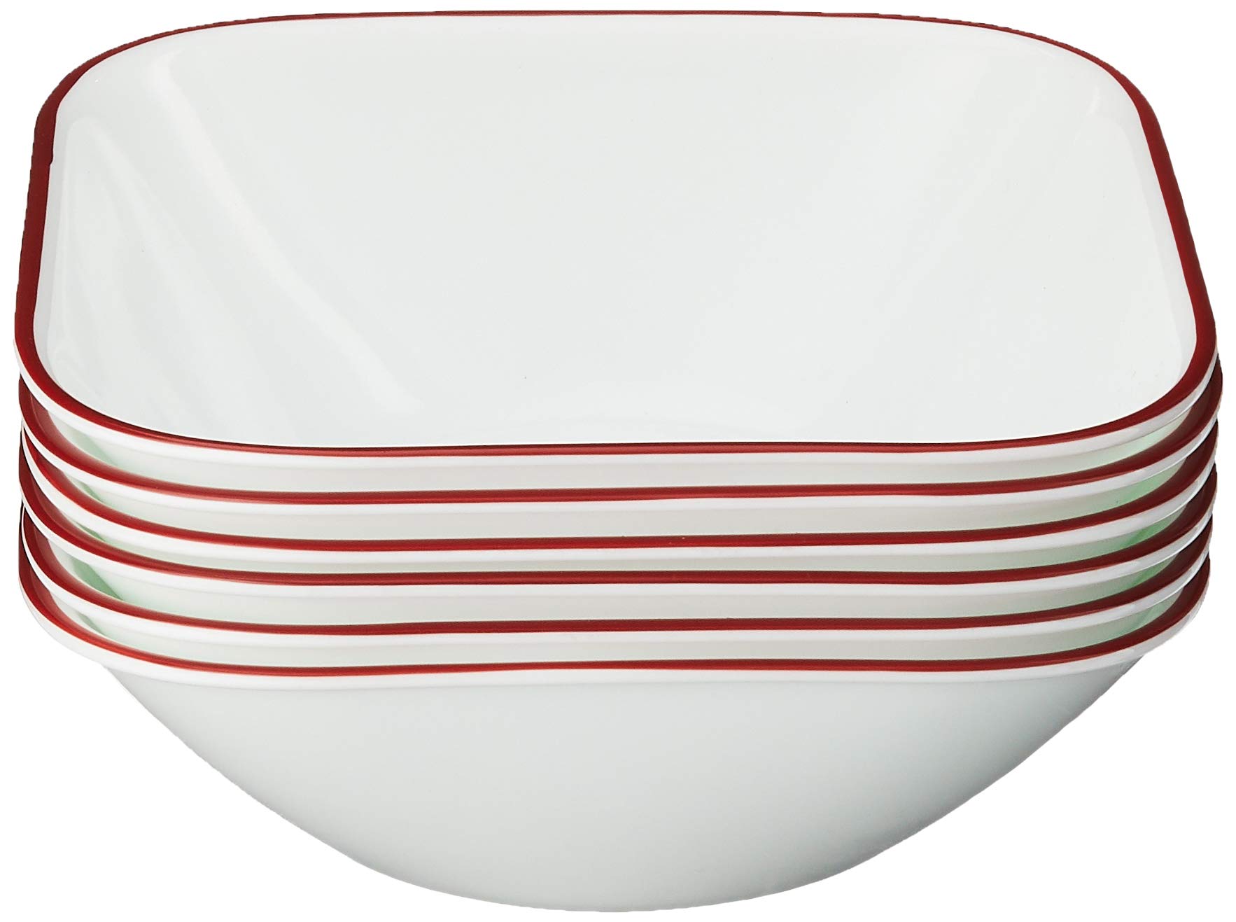Corelle Square Splendor 22-Ounce Bowl Set (6-Piece) White