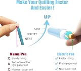 YURROAD 2 in 1 Electric Quilling Pen Dual Head Slotted Tool 1.5-10 mm view 4