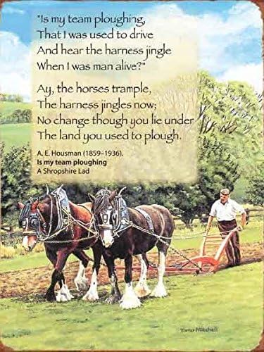 Mitchell, Trevor is my team Ploughing Farm Life โ small Metal dangler Sign 9 x 6.5 cm