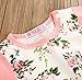 Von kilizo Newborn Baby Girl Clothes Infant Floral Romper Jumpsuit Bodysuit Footless 2Pcs Baby Girl Outfit Set 0-3 months