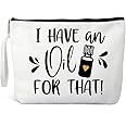 Xipromi I Have An Oil For That Travel Cosmetic Bags, Funny Essential Oil Makeup Bag Gifts for Mom Grandma Women Lady Girls Si