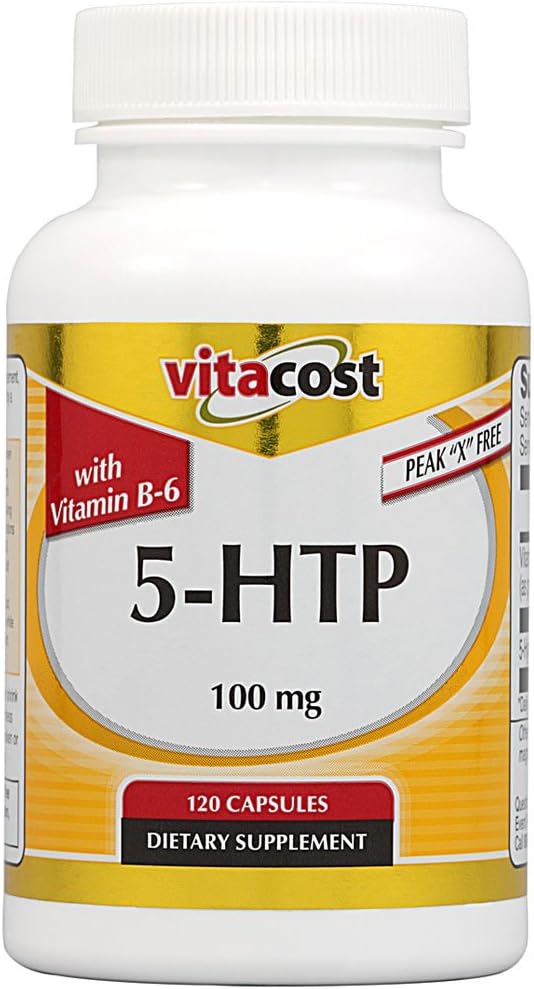 Vitacost 5-HTP with B-6-100 mg - 120 Capsules