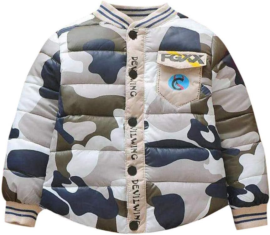 Winter Baby Coat,Fineser Cute Toddler Baby Girls Boys Camouflage Zipper Warm Tracksuit Tops Outerwear Coat