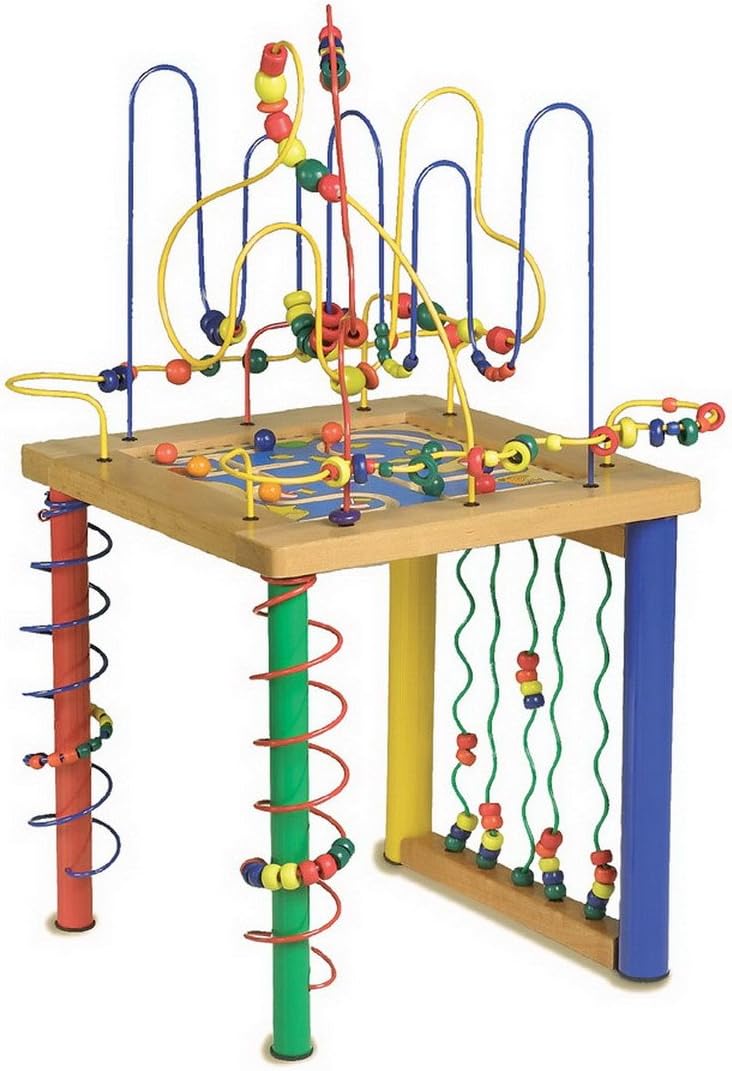 wooden activity table for toddlers