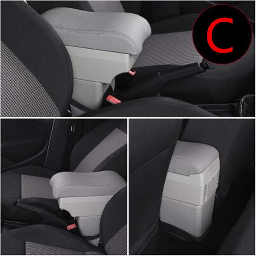 LHYQRSQ Car Central Armrest Storage Box modification accessories,For Nissan Kicks 2017 2018
