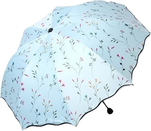Amazon イノセンティア Innocentia レディース 傘 40代 50代 春 夏 折りたたみ傘 軽量 ビニール パラソル 紫外線カット 手動 ホワイト ピンク ブルー 花柄 オシャレ 良質 安い プリンセスグラミン ブルー Innocentia イノセンティア シューズ バッグ