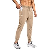 FOGFIRE Mens Joggers with Zipper Pockets Lightweight Sweatpants for Men Pants Athletic Workout Running Track Gym