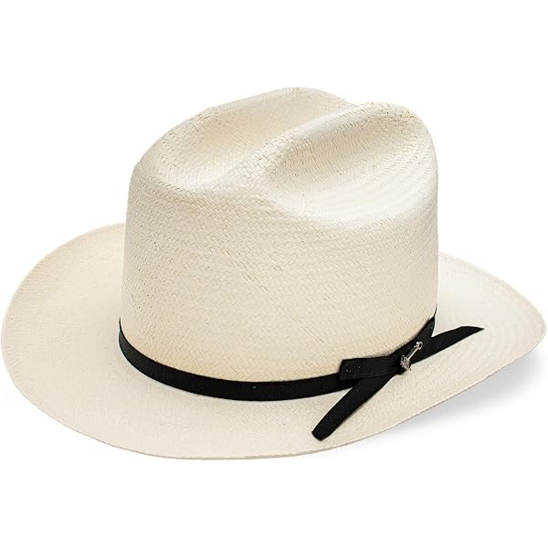 Stetson hard straw fedora vented hat unisex men women Andromeda Vented Straw Fedora | Stetson main image 2