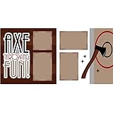 "Axe Throwing Fun" Scrapbook Page Kit