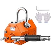 VEVOR Magnetic Lifter, 880 lbs/400 kg Pulling Capacity, 2.5 Safety Factor, Neodymium & Steel, Lifting Magnet with Release, Pe