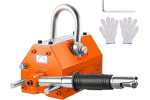 VEVOR Magnetic Lifter, 880 lbs/400 kg Pulling Capacity, 2.5 Safety Factor, Neodymium & Steel, Lifting Magnet with Release, Pe