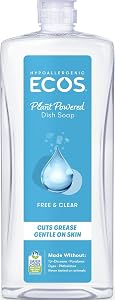 ECOS, Earth Friendly Products Dishmate Detergent and, Free & Clear, 25 Fl Oz