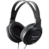 Panasonic Full-Sized, Lightweight Long-Cord Headphones – RP-HT161-K (Black)