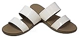 MVE Shoes Women's Strappy Flats Summer Shoes - Faux