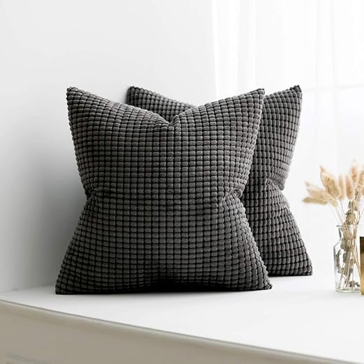 Amazon Com Miulee Pack Of 2 Decorative Throw Pillow Covers Soft