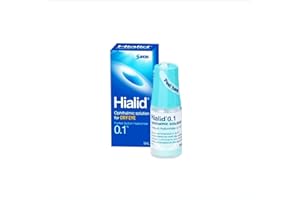 santen Hialid® 0.1 Eye Drops for Dry Eye (0.17 Ounces) Clear, Colorless, Viscous, Sterile, Aqueous Ophthalmic Solution