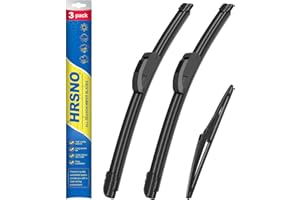 HRSNO 26"+16" Windshield Wipers With 10" Rear Wiper Blade Sets Automotive Replacement for Toyota Rav4 2013-2018,Easy For Installation (Pack of 3)