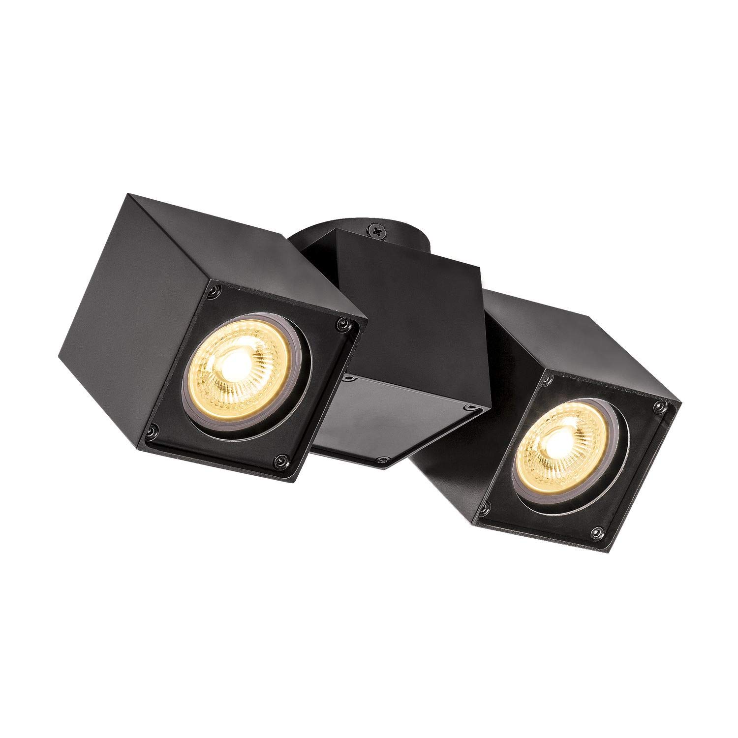 SLV Wall and Ceiling-Mounted Light Altra DICE CW/Interior Ceiling and Wall Lighting, Surface-Mounted Light, Wall-Mounted Light, Ceiling Spotlight / GU10 50W Black